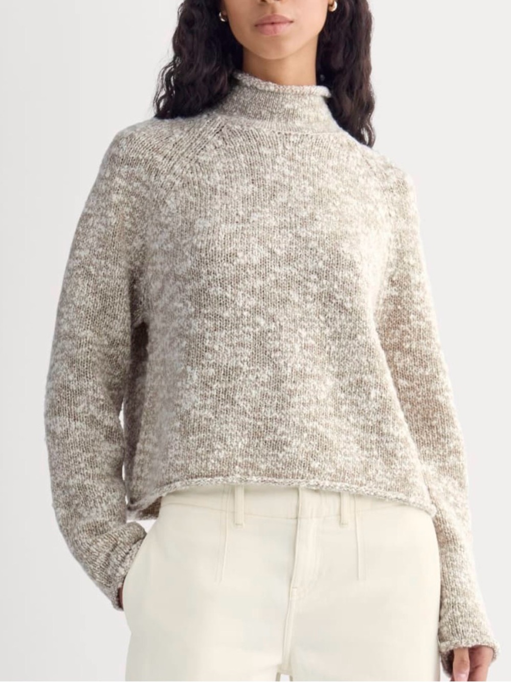 Everlane, Rollneck Boucle Sweater, sz S